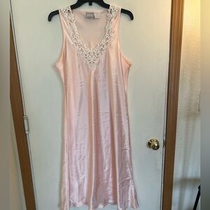 Vintage Blair Pale Pink Nightgown Bed Jacket Size Medium | Satin and Lace.